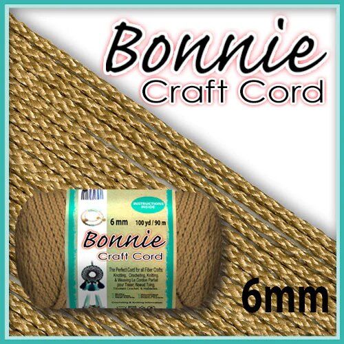 6mm Tan Macrame Cord 100 Yards