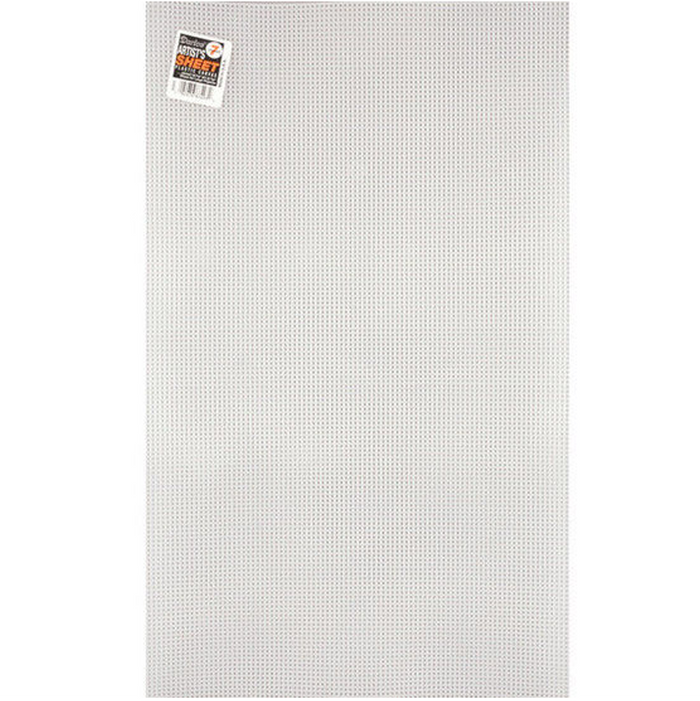 7 Mesh Clear Plastic Canvas Large Artist Sheets Bulk 13-5/8 x 22-5/8 24 Sheets - artcovecrafts.com