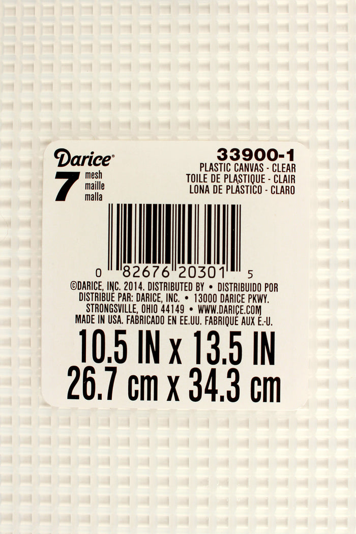 7 Mesh Count Clear Plastic Canvas Sheet 10.5 x 13.5 Inch 1 Sheet - artcovecrafts.com