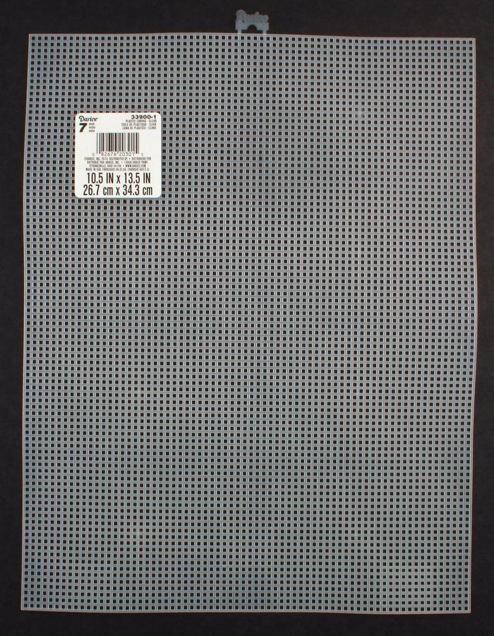 7 Mesh Count Clear Plastic Canvas Sheet Bulk 10.5 x 13.5 Inch 50 Sheets - artcovecrafts.com