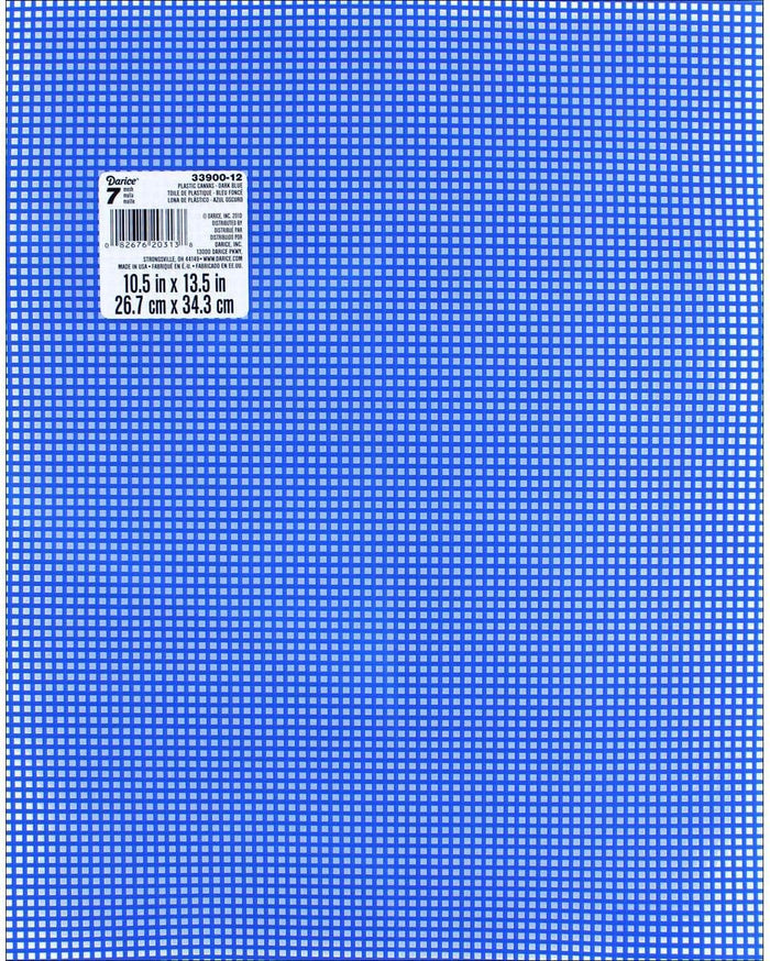 7 Mesh Count Dark Blue Plastic Canvas Sheets Bulk 10.5 x 13.5 Inch 12 Sheets - artcovecrafts.com