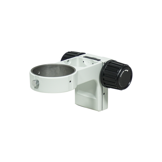 76mm E-Arm, Microscope Coarse Focus Block, 5/8" Mounting Pin, SKU SA05021101, three quarter front view