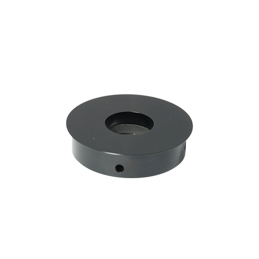 76mm Focus Rack Adapter, 32mm Scope Holder Diameter, Video Zoom Body Microscope E-Arm Converter, SKU SA02081201, three quarter front view