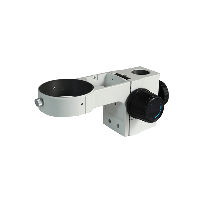 83mm E-Arm, Microscope Coarse Focus Block, 32mm Post Hole, SKU SA02041103, three quarter front view
