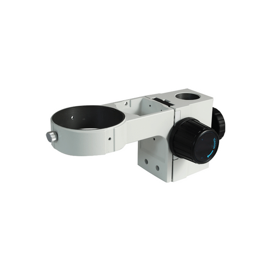 83mm E-Arm, Microscope Coarse Focus Block, 32mm Post Hole, SKU SA02041103, three quarter front view
