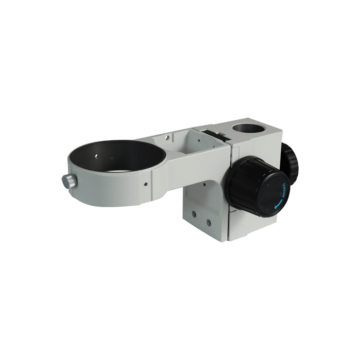85mm E-Arm, Microscope Coarse Focus Block, 32mm Post Hole, SKU SA02041104, three quarter front view