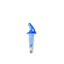 .875 OZ. CLEAR SPOUT / BLUE TA IL MEASURED LIQUOR POURER WITH