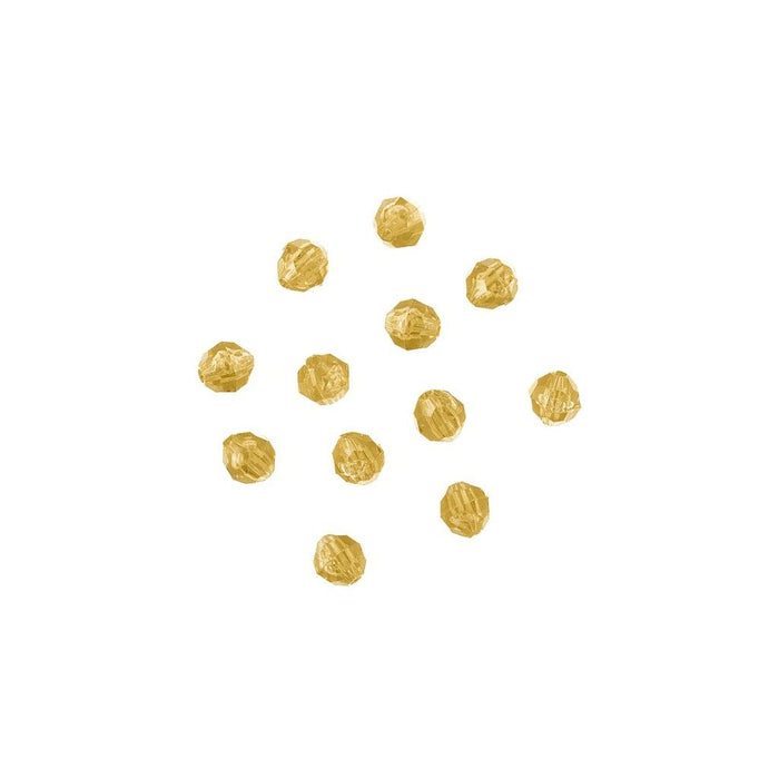 8mm Faceted Plastic Beads Transparent Acid Yellow Bulk 1,000 Pieces - artcovecrafts.com