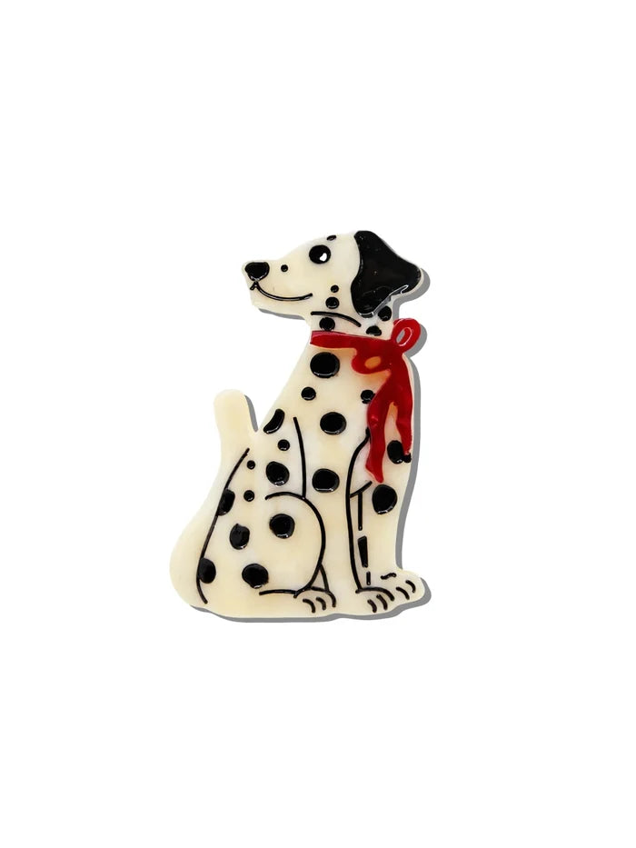 Dalmatian Claw Clip with Bow