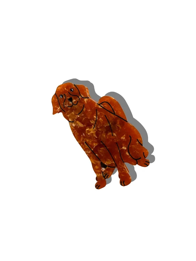 Labrador Dog Claw Clip - Golden