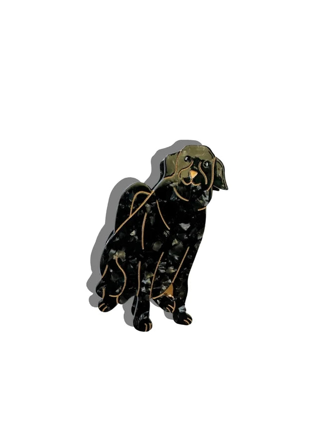 Labrador Dog Claw Clip -  Black