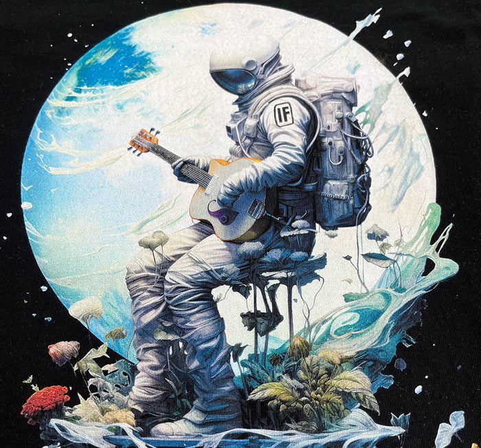 Acoustic Astronaut  Mens T Black
