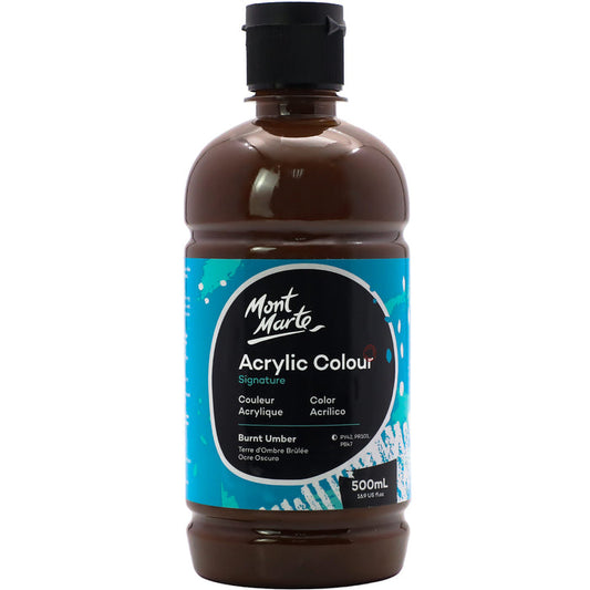 Acrylic Colour Signature 500ml (16.9 US fl.oz) - Burnt Umber