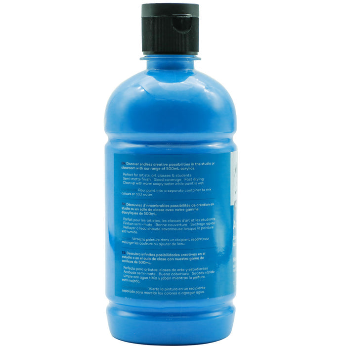 Acrylic Colour Signature 500ml (16.9 US fl.oz) - Fluoro Blue