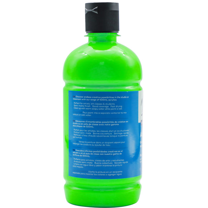 Acrylic Colour Signature 500ml (16.9 US fl.oz) - Fluoro Green