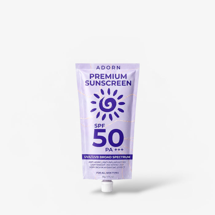 Adorn Premium Sunscreen 50g واقي الشمس الفاخر من أدورن