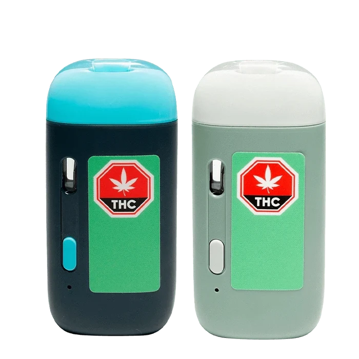 Front view of the AIO Wild Watermelon Coconut Disposable Vape against a plain white background, highlighting its sleek, cylindrical shape.