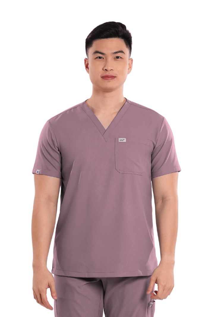 Airstretch® Custom Fit V-Neck Men Scrub Top