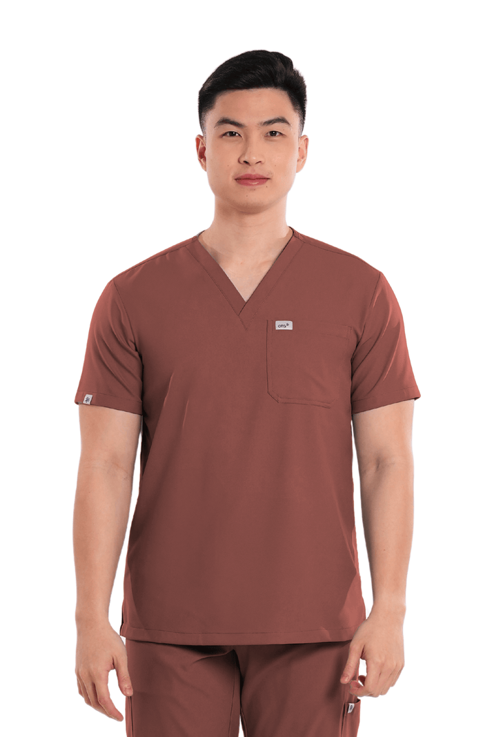 Airstretch® Custom Fit V-Neck Men Scrub Top