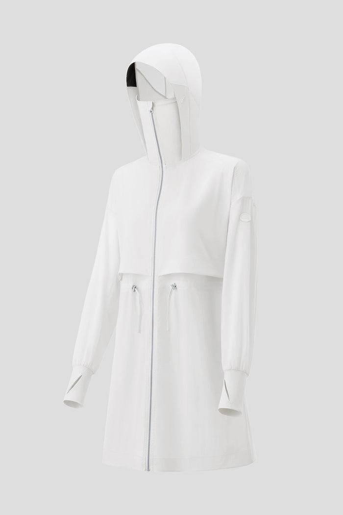 beneunder women's sun protection jacket upf50+ #color_white