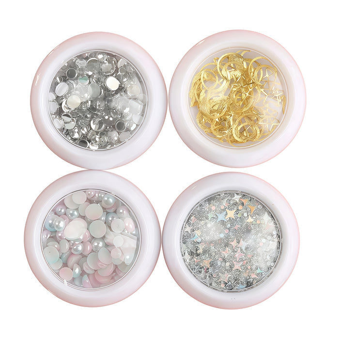 AmazingGirl Glittery Sequin Face Makeup Stickers T5899