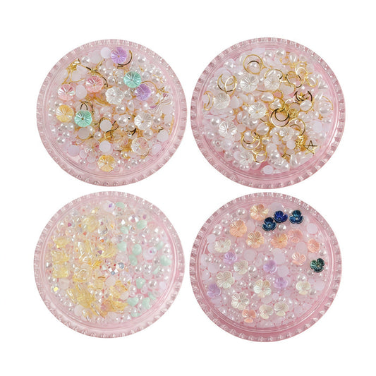 AmazingGirl Glittery Sequin Pearl Butterfly Face Makeup Stickers T5907