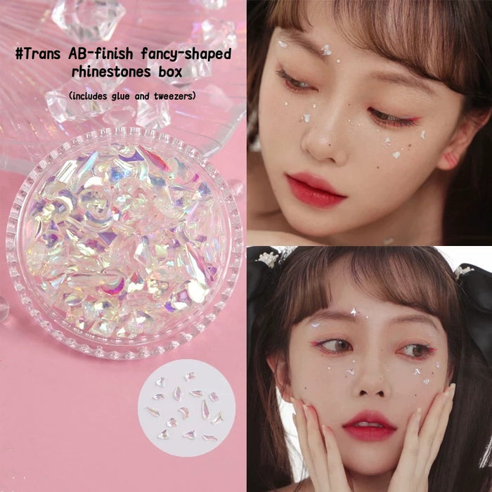 #Trans AB-finish fancy-shaped rhinestones box