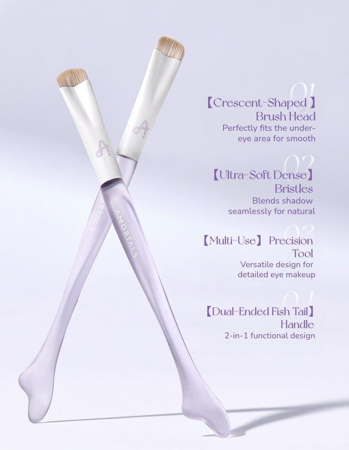 AMORTALS Fishtail Curved Aegyo Sal Makeup Brush T5645