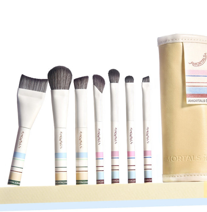AMORTALS Travel-Friendly Portable Makeup Brush Set T5742