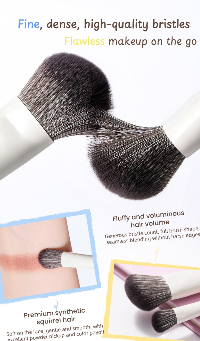 AMORTALS Travel-Friendly Portable Makeup Brush Set T5742
