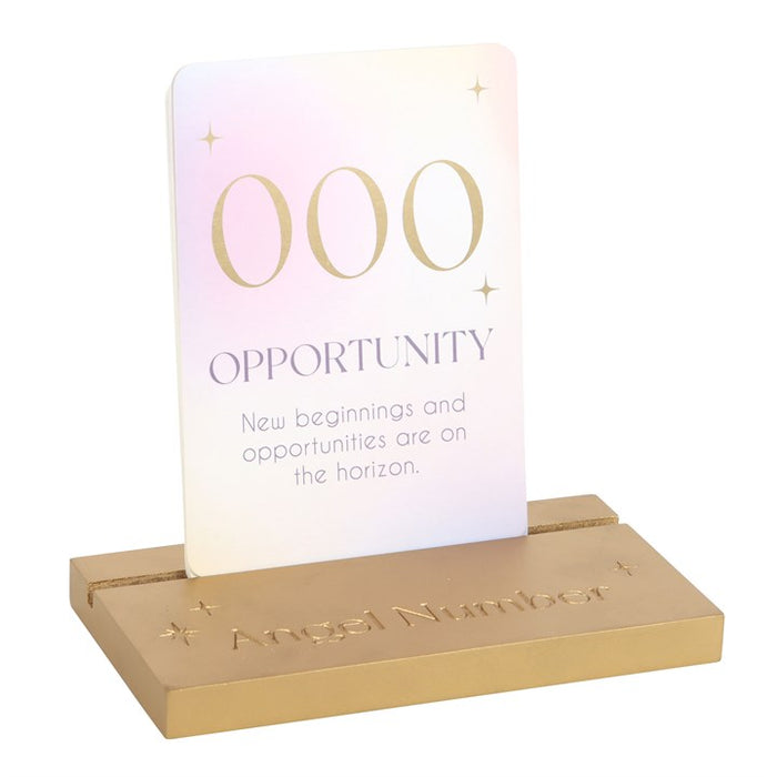 Angel Number Affirmation Cards with Wooden Stand 🇬🇧
