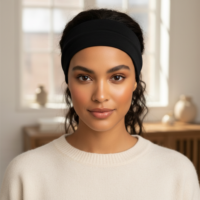 Annie Fabric Headband Combo Set, 2 Count, Black