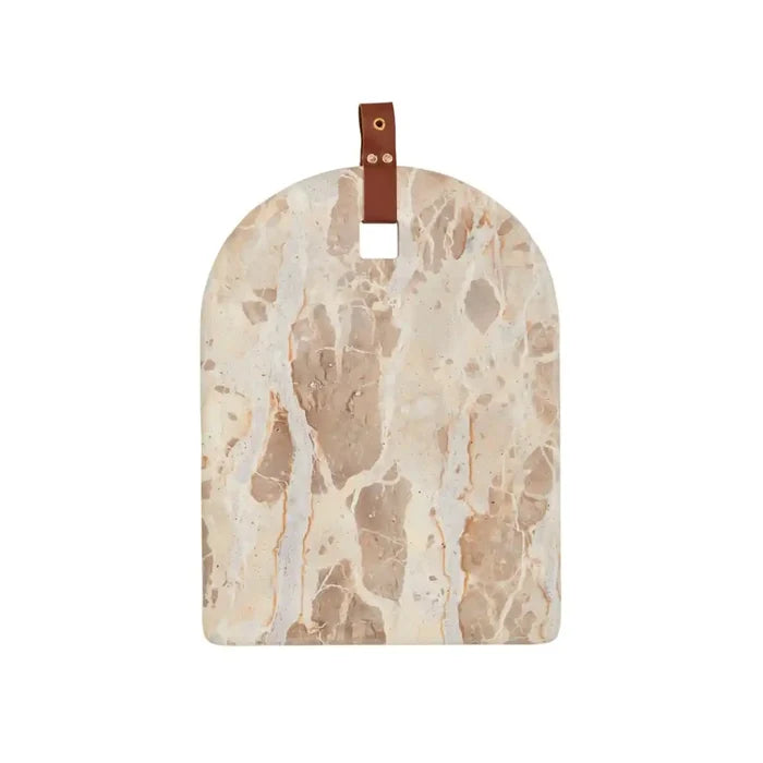 Arch Tan Marble Board - Madison's Niche