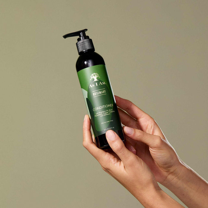 As I Am Rosemary Conditioner 8oz bottle for hair hydration and scalp strengthening