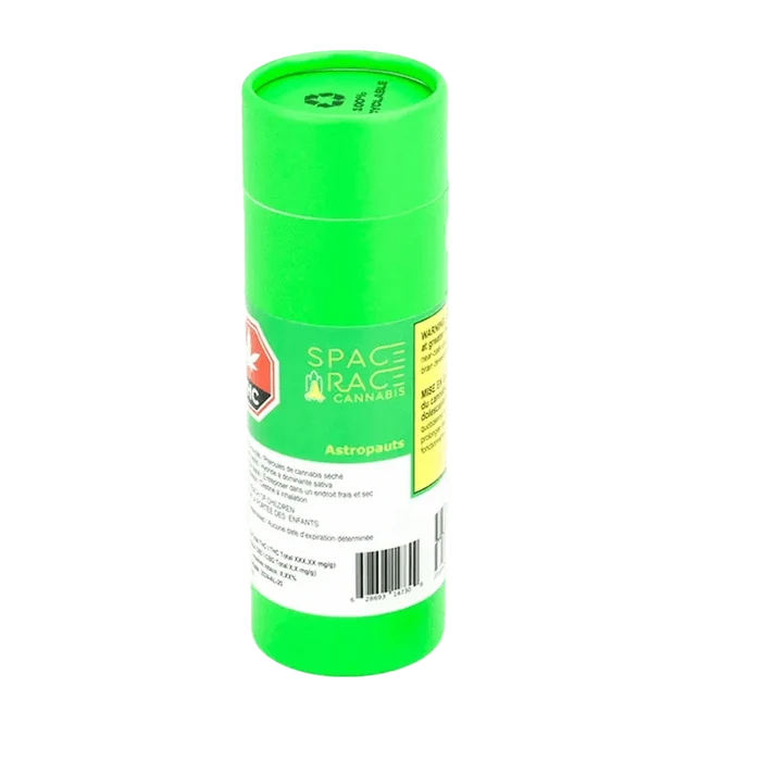 Front view of the Astropauts Pre Rolled 10 x 0.4 g package with text in multiple languages, presented against a white backdrop.