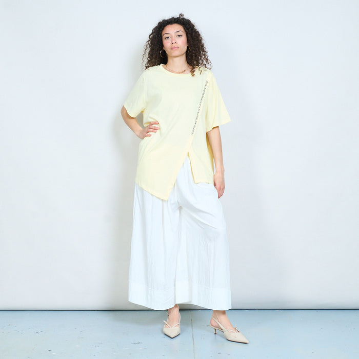 Asymmetric blouse with embellished side detail wholesale