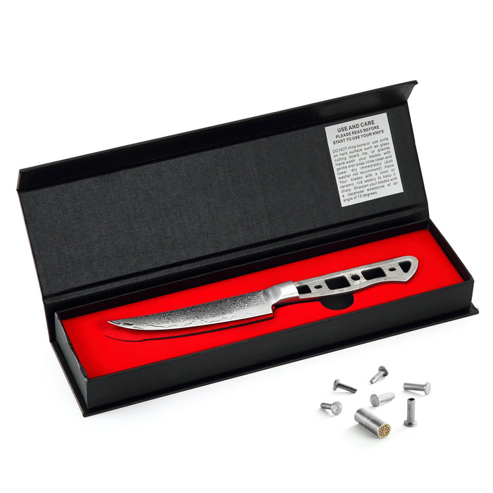 AUS-10 DAMASCUS 4.5-IN STEAK KNIFE NON-SERRATED BLADE BLANK