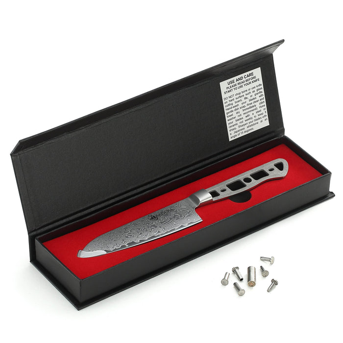 AUS-10 DAMASCUS 5-IN SMALL SANTOKU BLANK