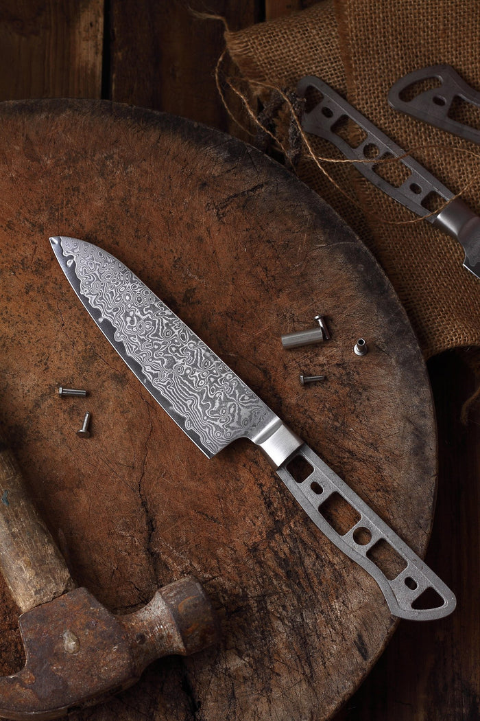 AUS-10 DAMASCUS 5-IN SMALL SANTOKU BLANK
