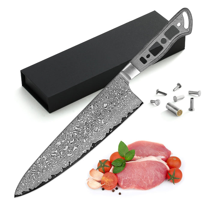 AUS-10 DAMASCUS 8.25-IN GYUTO CHEF KNIFE BLANK