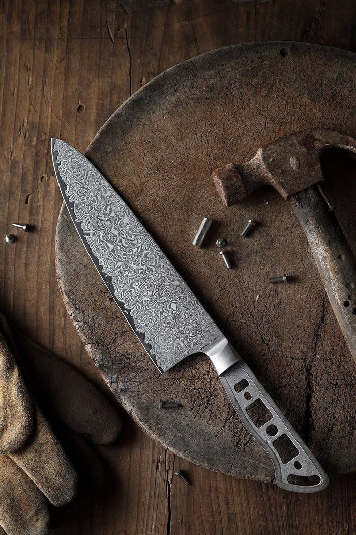 AUS-10 DAMASCUS 8.25-IN GYUTO CHEF KNIFE BLANK