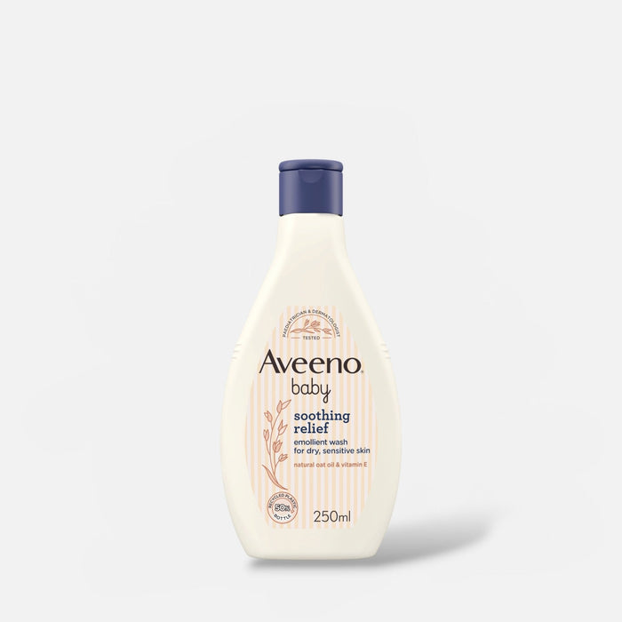 Aveeno Baby Soothing Relief Emollient Wash 250ml غسول أفينو بيبي الملطف والملطف - Princess Cosmetics Qatar