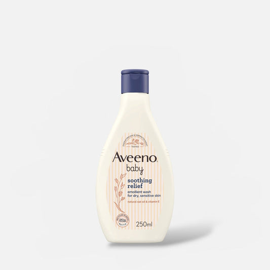 Aveeno Baby Soothing Relief Emollient Wash 250ml غسول أفينو بيبي الملطف والملطف - Princess Cosmetics Qatar