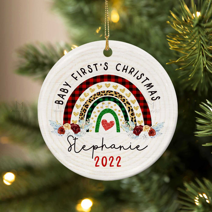baby girl first christmas ornament