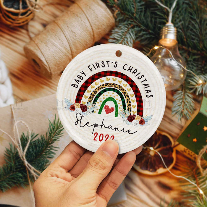 baby girl first christmas ornament