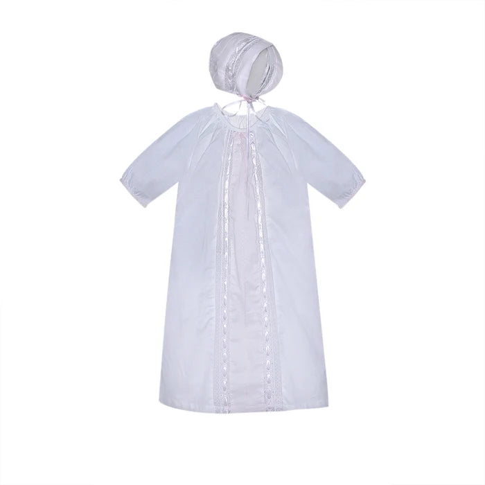 Baby Sen Kipling Daygown-White/Pink