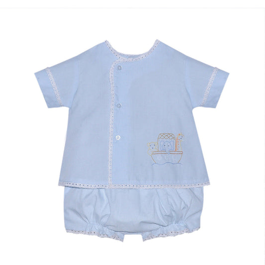 Baby Sen Noah's Ark Diaper Set-Blue