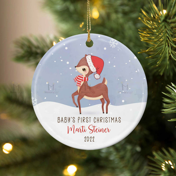 baby's first christmas personalized ornament