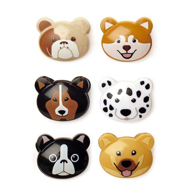 BAG CLIPS DOG SET OF 6