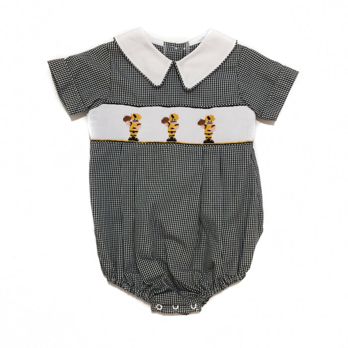 Banbury Black Gingham Football Player Bubble